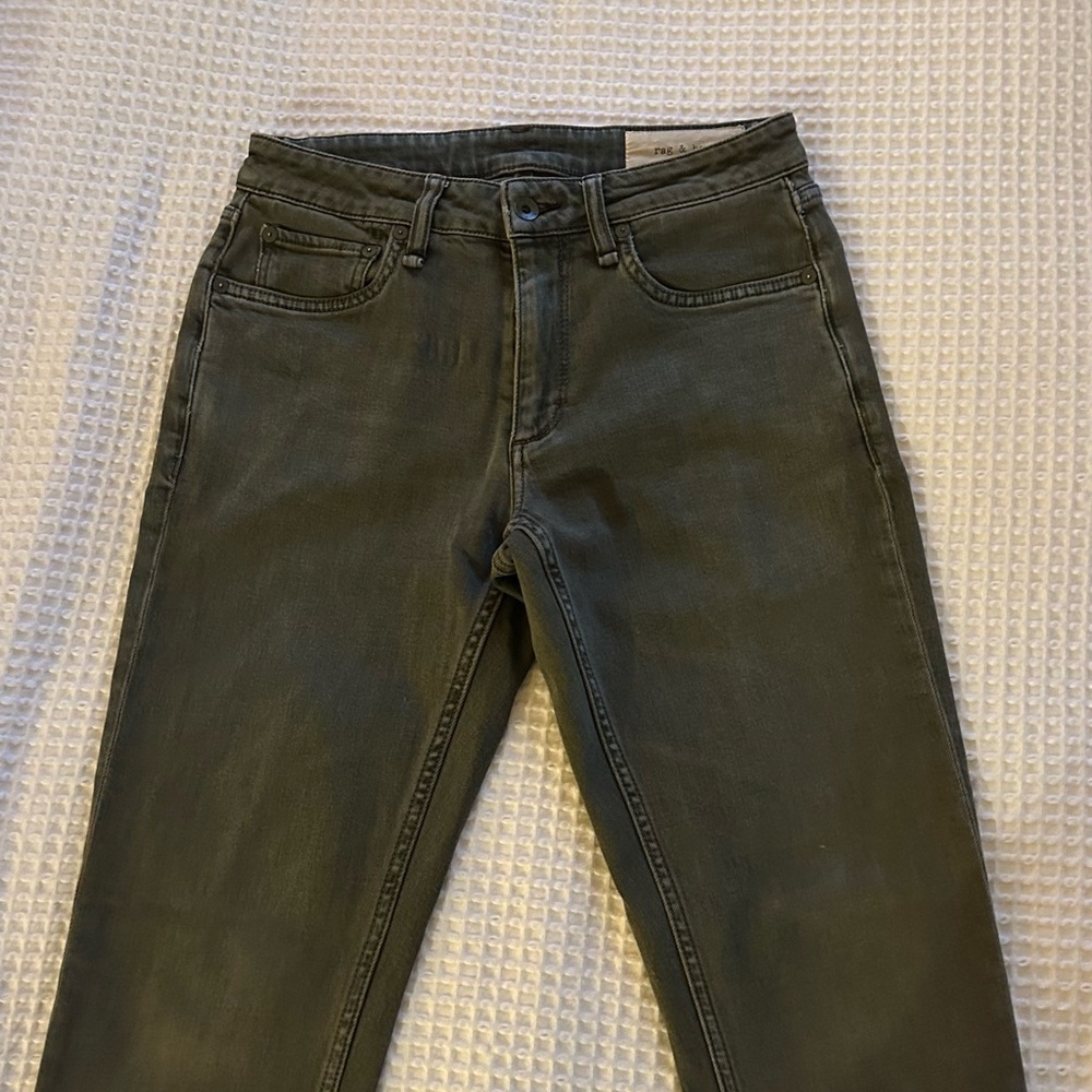 rag & bone Fit 3 Classic Jeans / Pants – 28x32 – Olive/Green